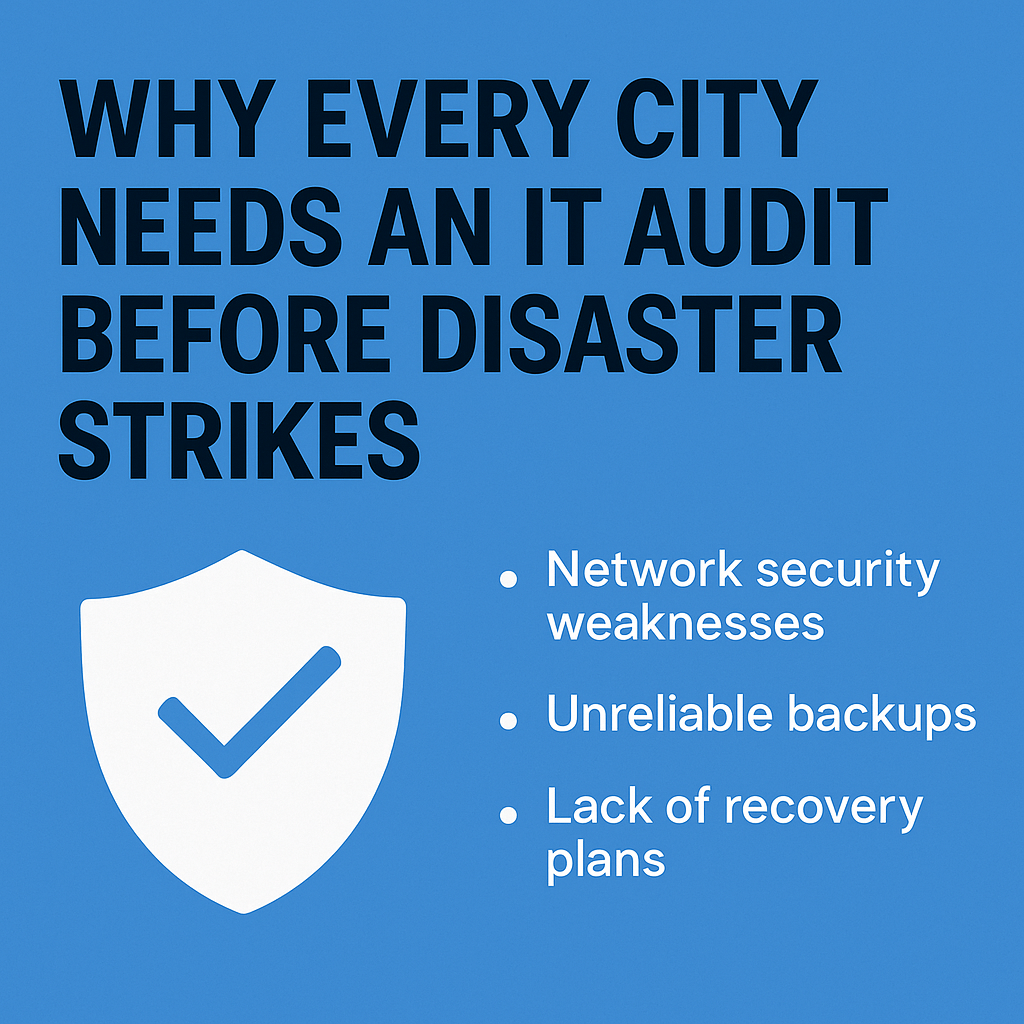 Why Every City Needs an IT Audit Before Disaster Strikes